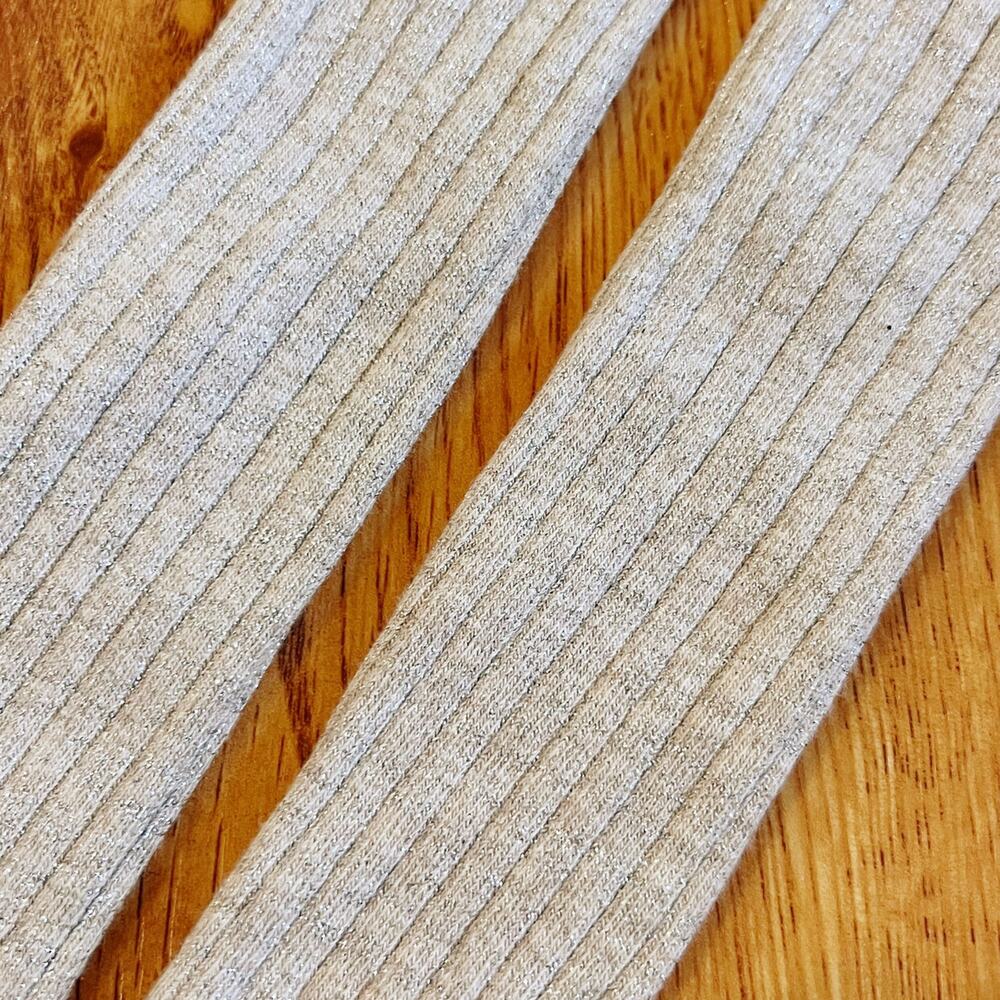 Mini Boden Gold Ribbed Tights - Picture 4 of 11